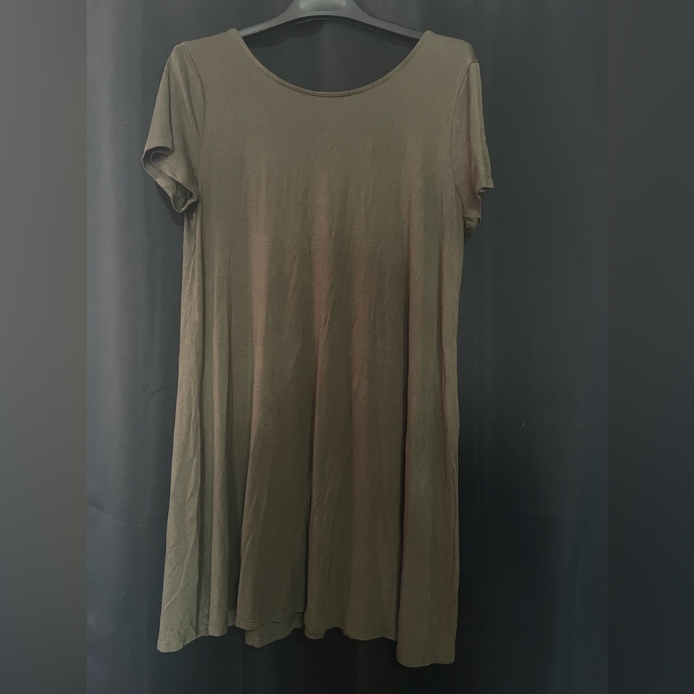 Green T-Shirt Dress
